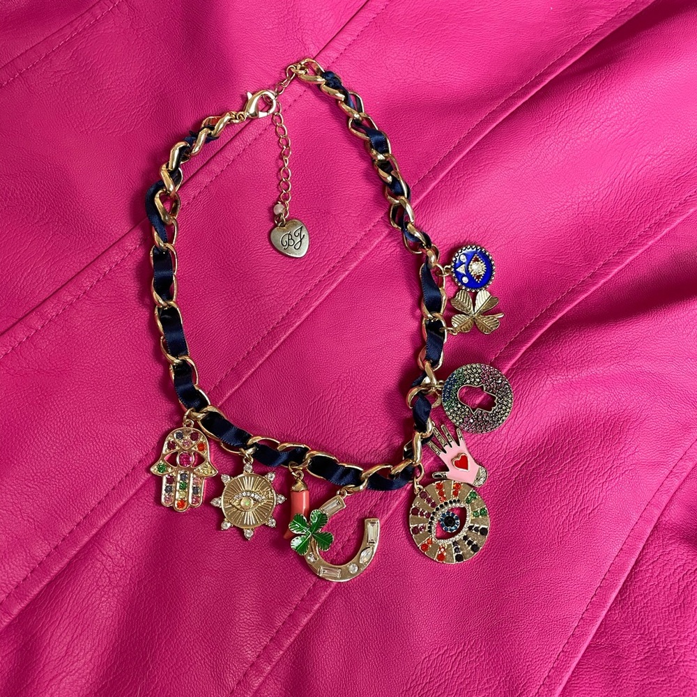 Betsey Johnson Luck and Protection choker